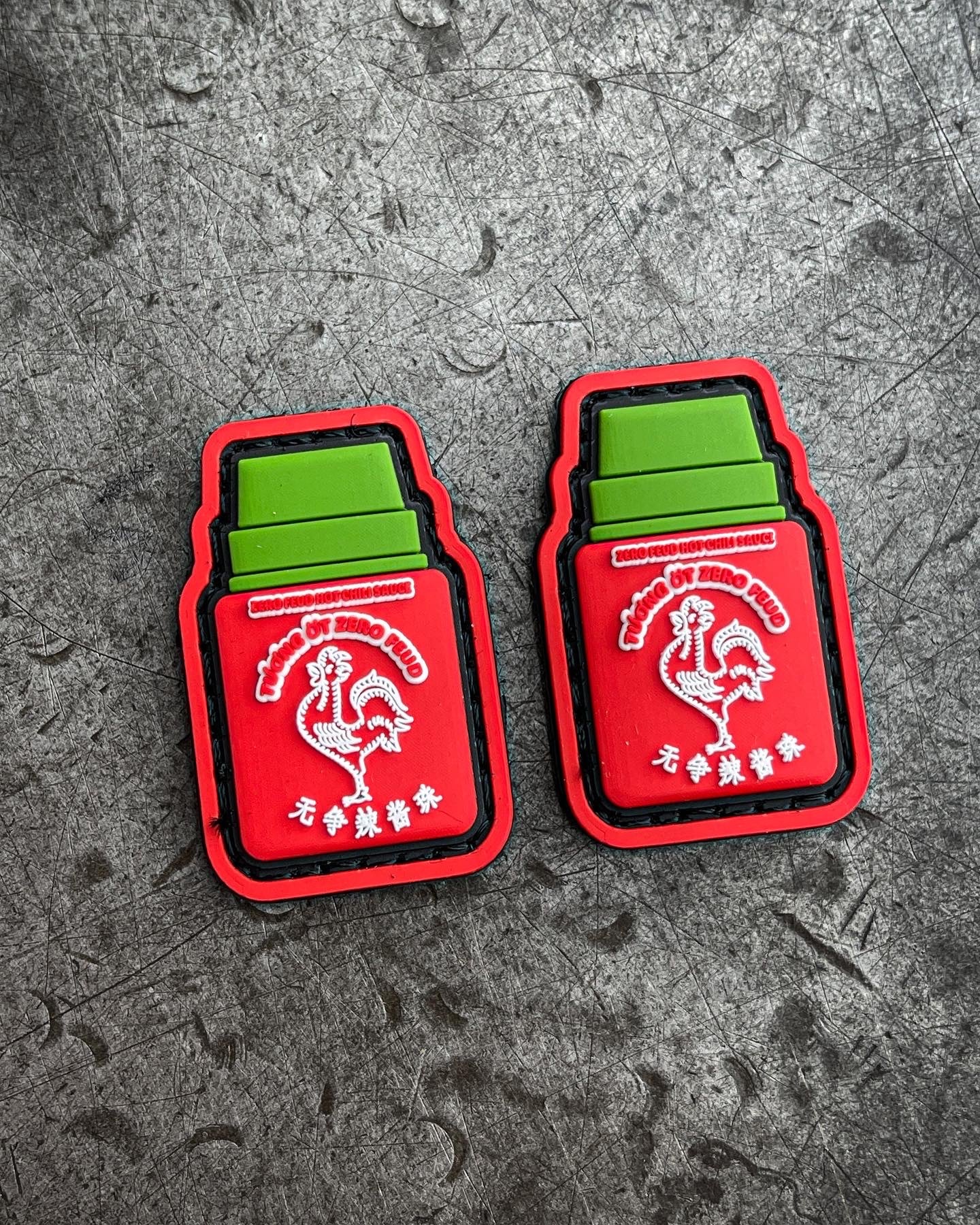 ZeroFeud Hot Sauce Sriracha Patches