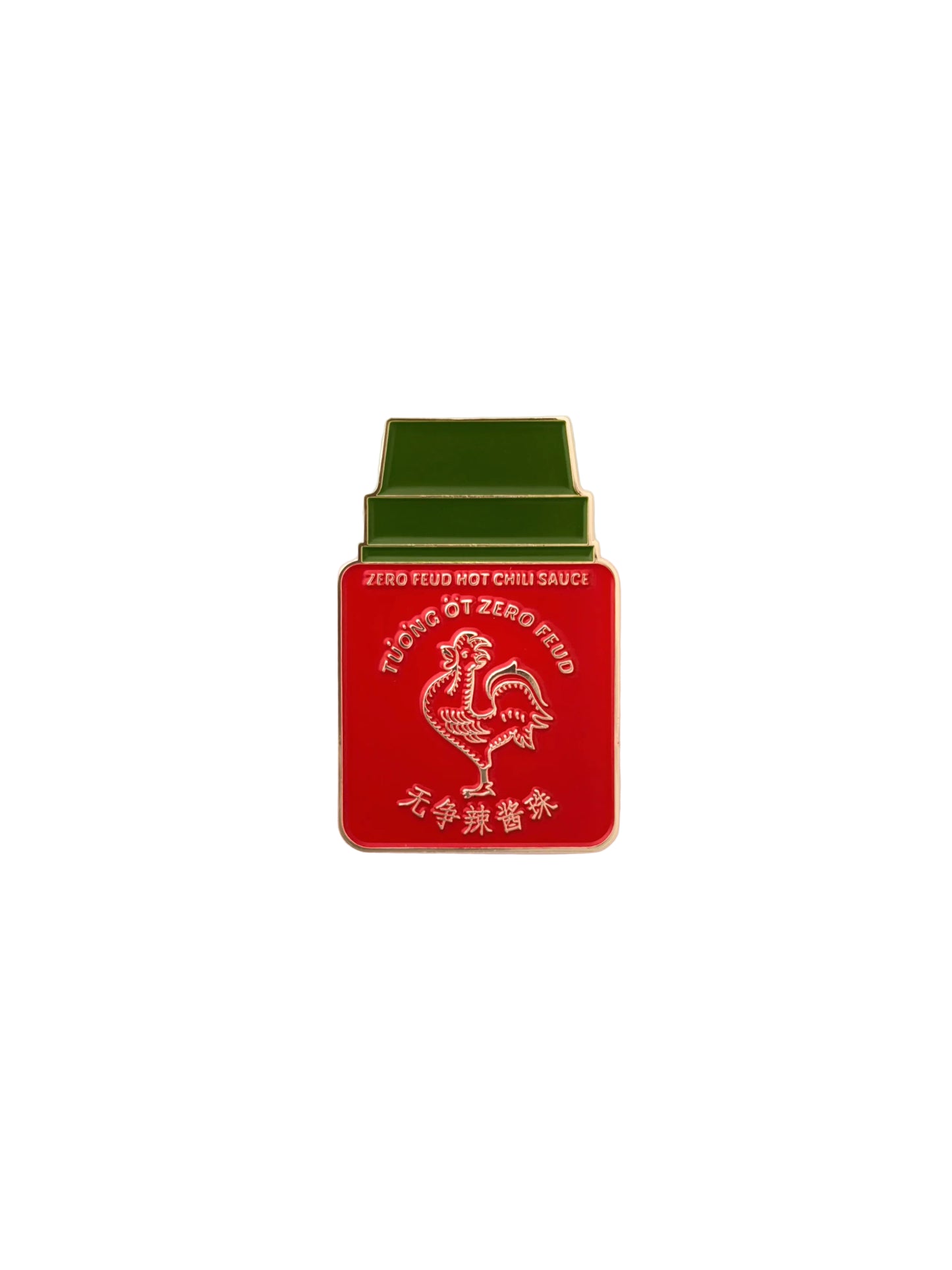 ZeroFeud Hot Sauce Sriracha Enamel Coins